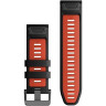 Ремешок GARMIN EPIXPRO (G2) 26MM QUICKFIT BLK/FL RED SILCN BND 010-13281-06